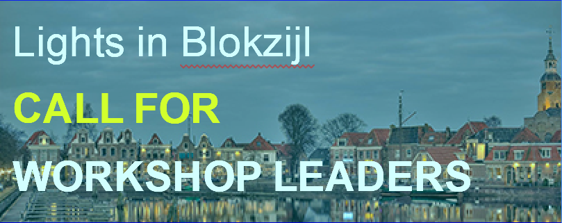 Call for Workshop Leaders: Lights in Blokzijl! Submit your application by 19 April! The 1st edition of an annual festival in The Netherlands. They are seeking experienced #lighting #design profs to lead student workshop groups in Dec 2019. More info: bit.ly/2IbaYk9
