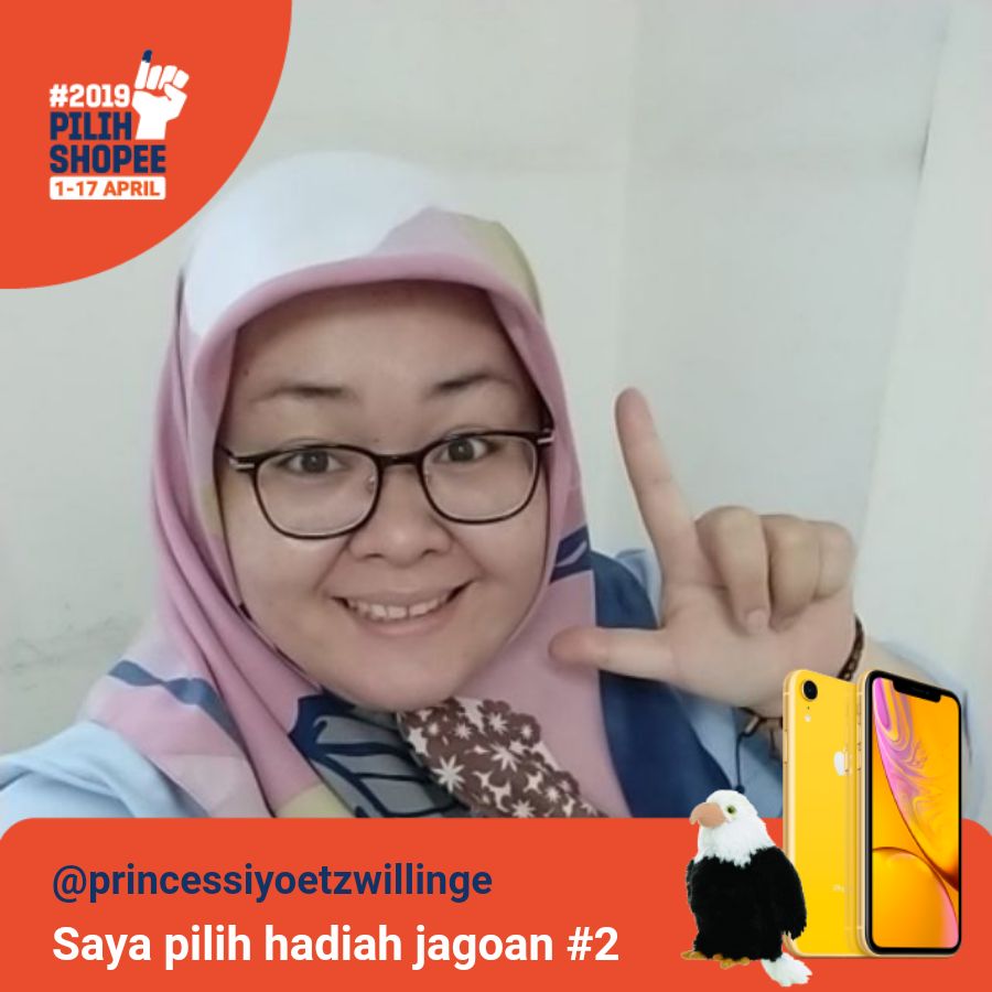 yutiabs's tweet photo. Saya pilih hadiah jagoan # 2! Yuk pilih hadiah jagoanmu juga untuk memenangkan iPhone XR + boneka menarik.#PilihShopee #HadiahJagoan2 https://t.co/NtyFlEF9CT https://t.co/UuYx3DTZT2