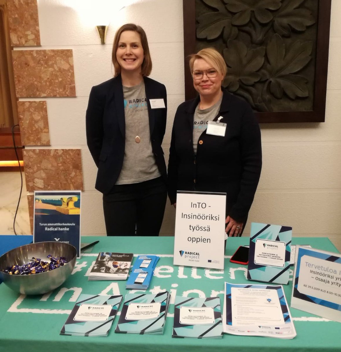 InTO - insinööriksi työssä oppien -malli esillä #Meriverkostot2019 tapahtumassa #yrittäjät #insinööri <a href="/RADICALproject1/">RADICAL project</a> <a href="/VSyrittajat/">Varsinais-Suomen Yrittäjät</a> @TurunAMK