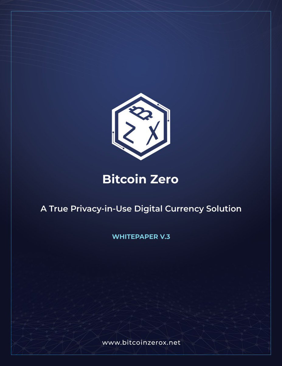 BitcoinZer0X's tweet image. Bitcoin Zero is proud to present to you WHITEPAPER V.2!
Elaborating on $BZX its features, our vision, our placement in the ecosystem and more! Great things are on the horizon for BZX! Soon our new service will blow your minds!

Download ufile.io/xm2xl

$BZX - Stay Amazed