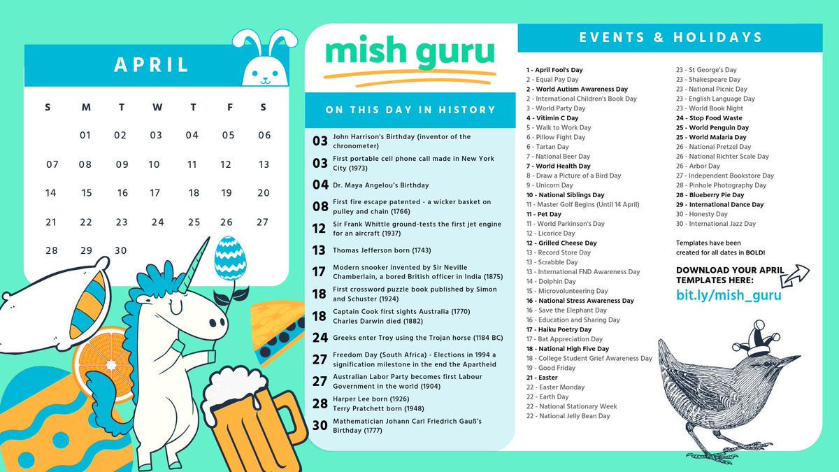 448Studio's tweet photo. I know I'm a day late in April but didn't want people to think this was a joke... cuz' it ain't no joke! @mishguru creates a pretty great content calendar every month - get into it. You can also get it emailed to you every month here: https://t.co/tQTjzKesyM https://t.co/NgitdGe58v