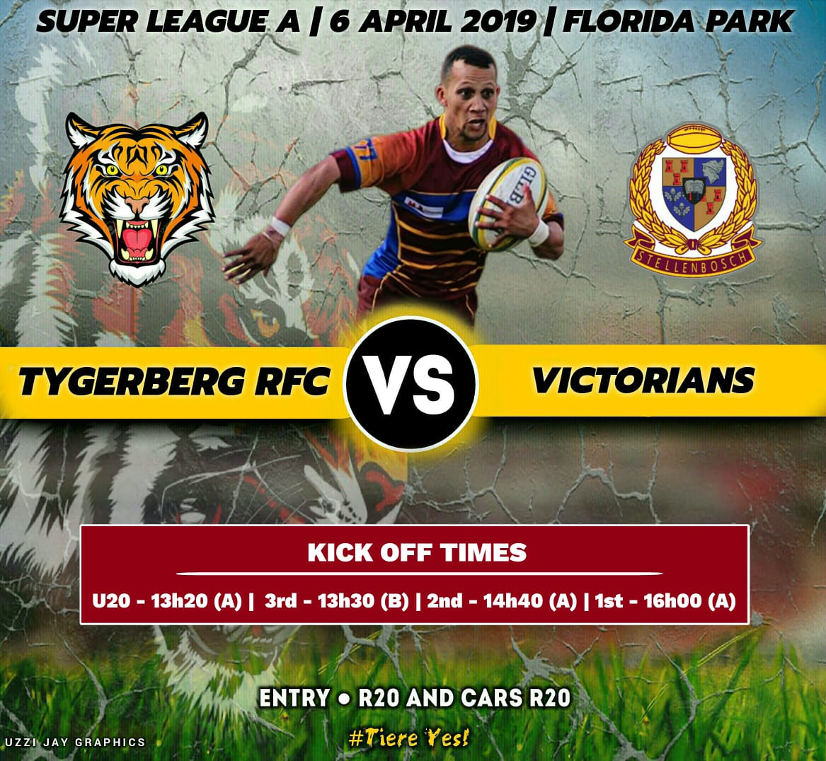 Newsflash - WP Super League Fixture 1 - Tygerberg RFC vs Victorians RC - 6 April 2019 <a href="/wpclubrugby/">WP Club Rugby</a> <a href="/MatiesRugby/">Maties Rugby Club</a> #SuperLeagueA #WeGoAgain
#WeAreTiere #TiereYes