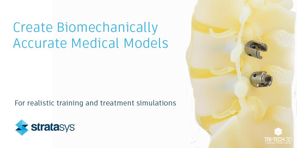 TriTech3D's tweet image. Preparing for a patient’s specific anatomy and clinical needs empowers physicians and staff to operate with confidence. With Stratasys 3D printing, you can optimise pre-surgery preparation so you can operate with greater efficiency and certainty. #3dprinting #medicalmodels