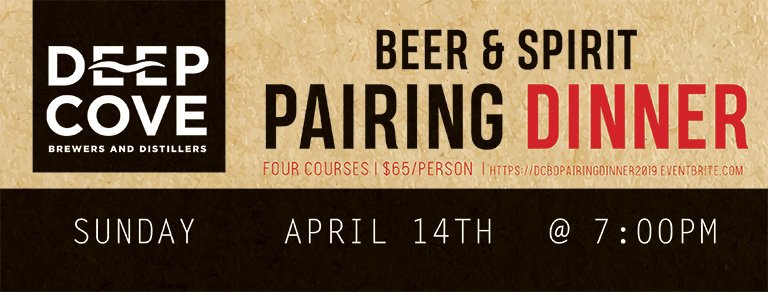 Craft beer lover? Why not join us for our beer & spirits pairing dinner that will be happening on April 14th 2019. Join us for an evening of fun, delicious food, great beer & fantastic cocktails! Learn more at: dcbdpairingdinner2019.eventbrite.com #northvancouver #northvan #beer
