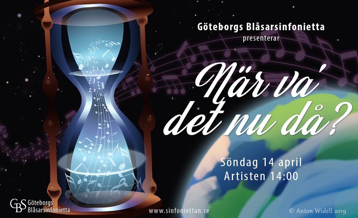 Boka in 14 april. #GBS framträder på Artisten i Göteborg - med mig som dirigent 🎼