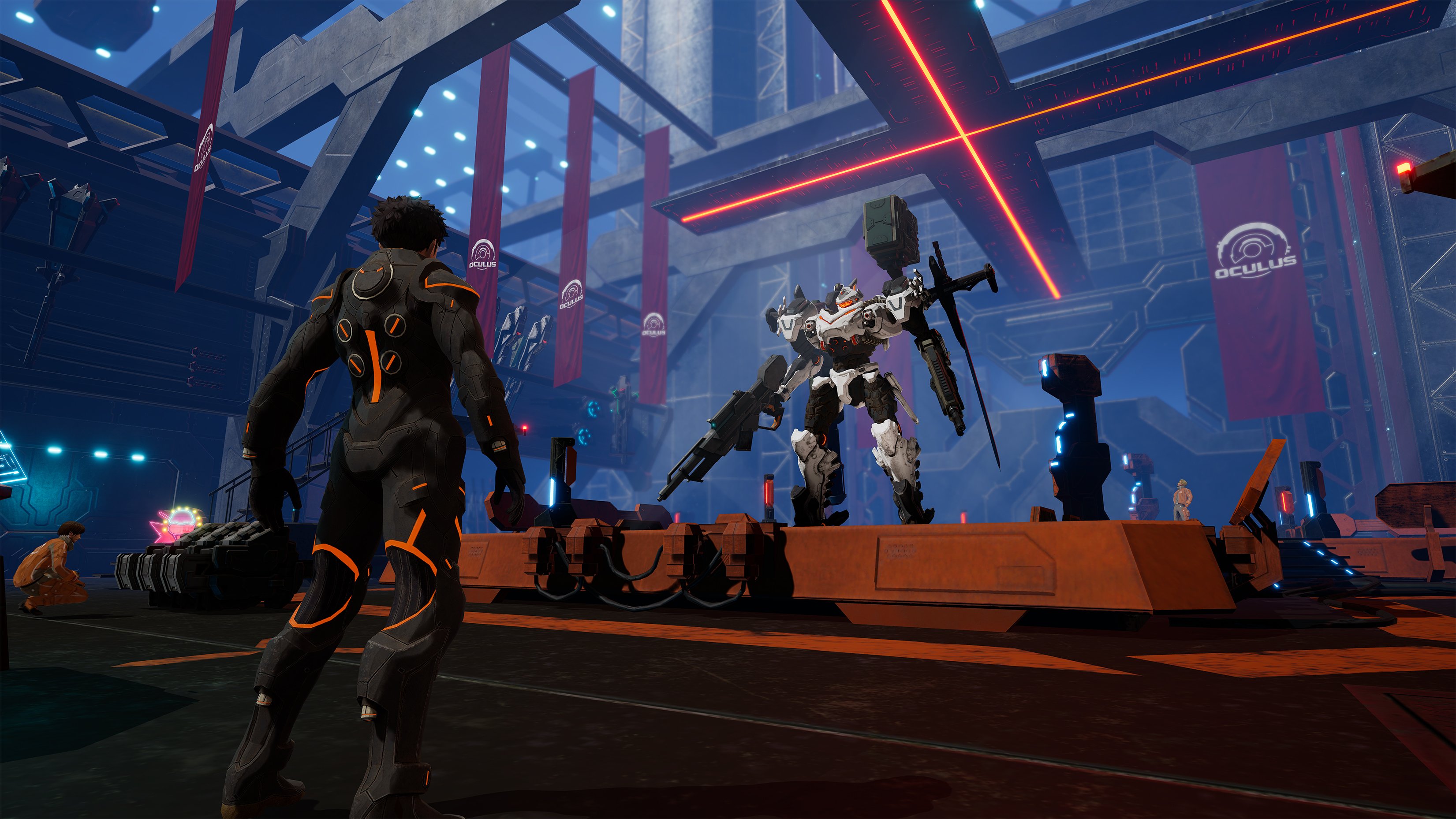公式 Daemon X Machina 002 アーセナル 戦闘用に開発された 外部装甲 アウターギア の総称 全高は約5mで乗り込んだアウターとの神経接続によって操作される 公式サイト T Co Lzqvjxqmoj デモンエクスマキナ T Co Qqrttfe8cw