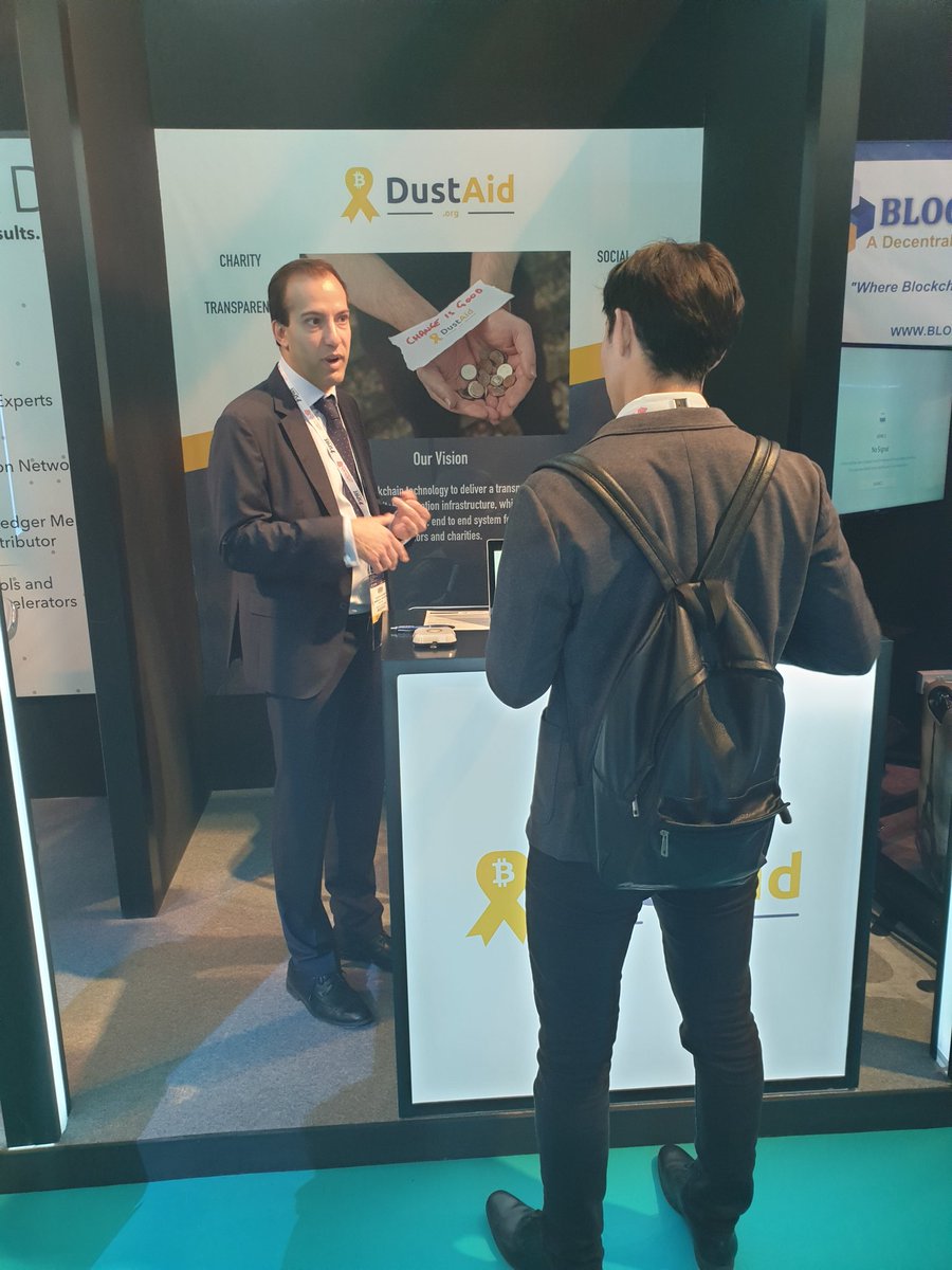 DustAidOrg's tweet photo. It's still early but a great start #FBS2019 well done @dxbontheblock #DustAid #charity #blockchainforgood https://t.co/tUHAdtslKg