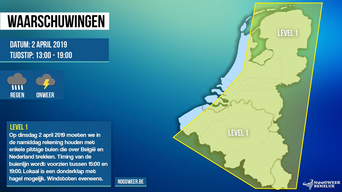 NoodweerBenelux's tweet image. Goedemorgen Twitter! Vandaag moeten we in de voormiddag rekening houden met enkele lokale buien in de #Benelux. Deze exemplaren vormen de voorbode voor een #koudefront deze #namiddag met lokaal #onweer en #hagel. Timing tussen 15:00 en 19:00.