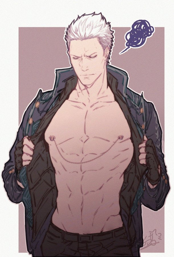 shark_cat8221's tweet photo. #DevilMayCry #DevilMayCry5 #DMC5 #DMC #Nero #V #Dante #Vergil 

全员乳环⚠️ https://t.co/zWL9VDYmAE