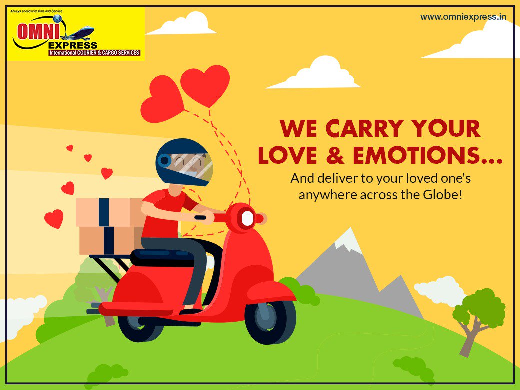 OmniExpressIND's tweet photo. We just not Deliver or Pick up parcel. We value your emotions. #OmniExpress carry your love &amp; emotions to you.For more information https://t.co/by6MrY3BQ0  
#courier #Delivery https://t.co/RzVYN58sh3