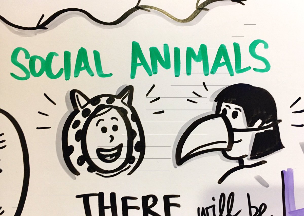redmaxharman's tweet photo. A reminder from my colleague Kathryn: We are social animals #Ciglobal #visstorytellers https://t.co/05eqTY93O5