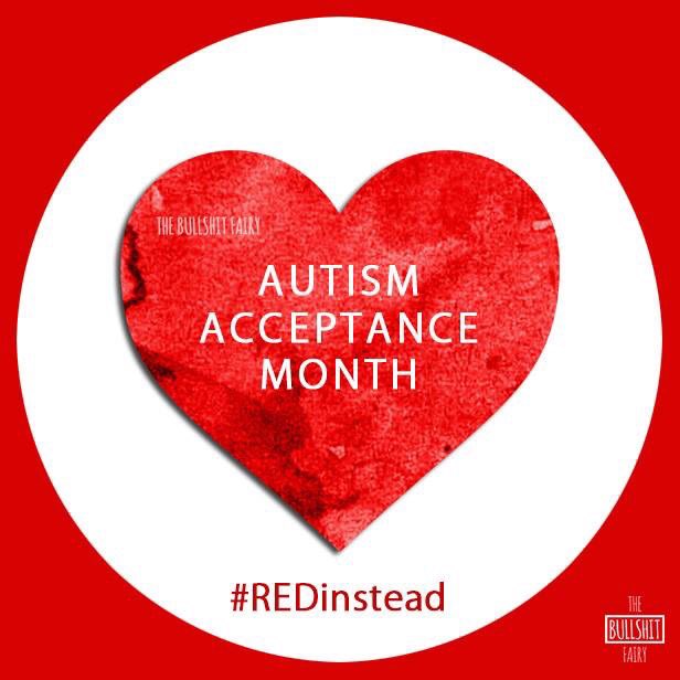 BullshitFairy's tweet photo. @AOC please help us turn Twitter #REDinstead of ableist blue for #WorldAutismAwarenessDay  ♥️ #AutismAcceptance #LOVEnotfear #Actuallyautistic https://t.co/54QP7DqAo0