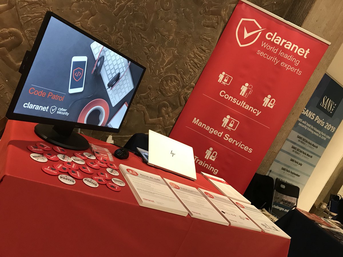 Claranet_FR's tweet photo. Tout est prêt aux #GSDays ! Hâte de vous rencontrer pour échanger sur vos sujets #sécurité @GS_Mag #revuedecode #soc #pentest #scandevulnerabilité #DevSecOps https://t.co/ovJG7YOFEI
