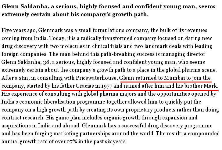 Best Part is MoneyLife interviews MD of the company.  http://www.moneylife.in/article/interview-with-glenn-saldanha-of-glenmark-pharmaceuticals/853.html  #JaiMATADi  #RahulDealWithScamsters