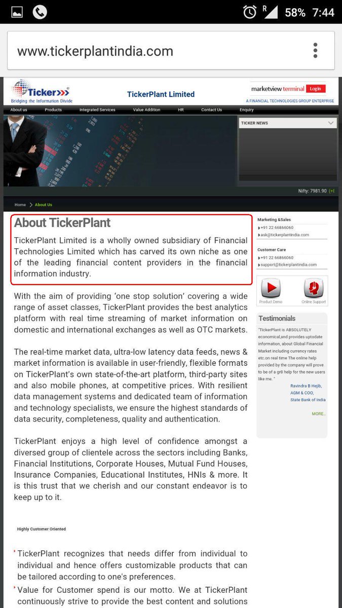 So,who is Tickerplant Ltd. ? Nthg much bt a subsidiary of FTIL  #JaiMATADi  #RahulDealWithScamsters