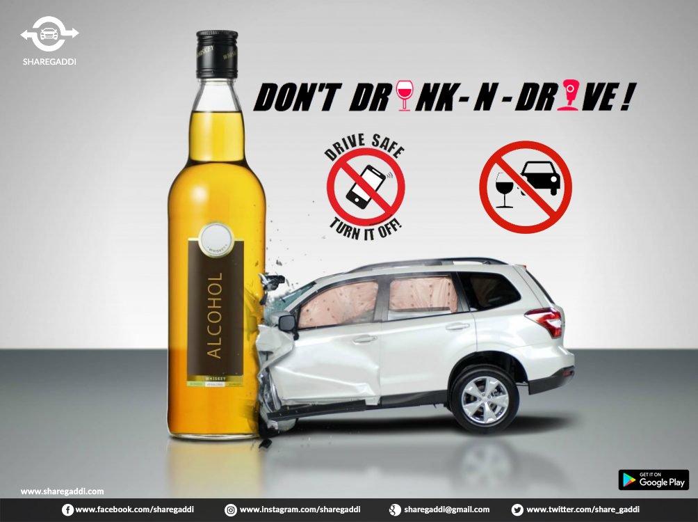 share_gaddi's tweet photo. “Better To Arrive #Sober And Late Than Never.”
“If You #DrinkAndDrive, You’re Going To Make Someone Cry.” Travel Safe &amp; share your everyday rides. Download #ShareGaddi: https://t.co/TDr0ZMBnoS &amp; #travel with verified users/riders.
#Carpoolindia #IndianCarpoolApp #localcarpool https://t.co/7xVY5yS4MK