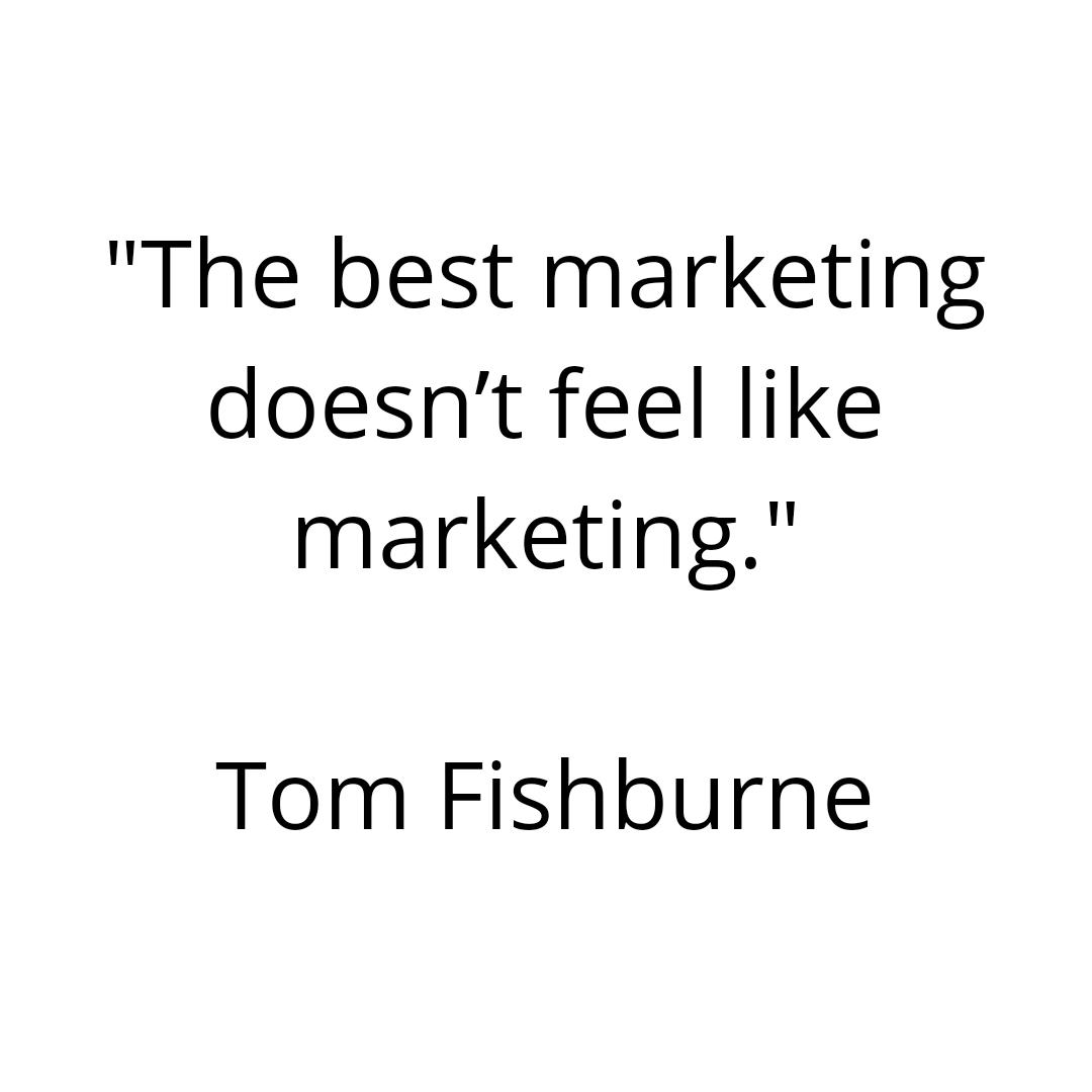 KooduDigital's tweet photo. "The best marketing doesn’t feel like marketing." - Tom Fishburne.

But keep doing it regardless. 

#TuesdayThoughts #Brand #Hustle #Entrepreneurs #DigitalPR #PersonalBranding #DigitalMarketing #Koodu #Ajah #Lekki https://t.co/8Q81vScnMC
