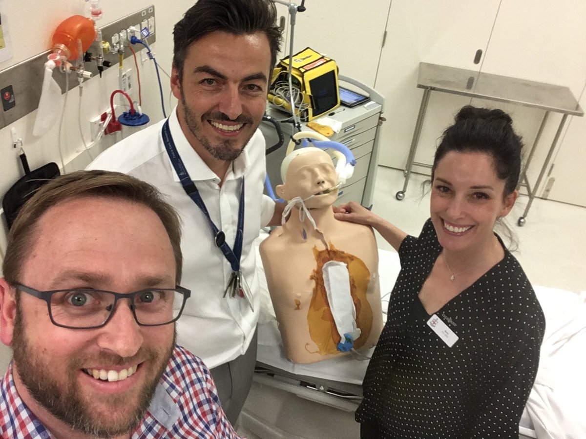 KnottCameron's tweet photo. Grateful for CALS ANZ program being led by Amy Rogers & Christian Karcher from @RMHICU. Thanks for great safe team simulation in handling post-surgical cardiac arrest. Great to represent @Austin_Health and @ICUAustinHealth for this approach. Keep it going! #firstinlearning https://t.co/1lEywrDz8M