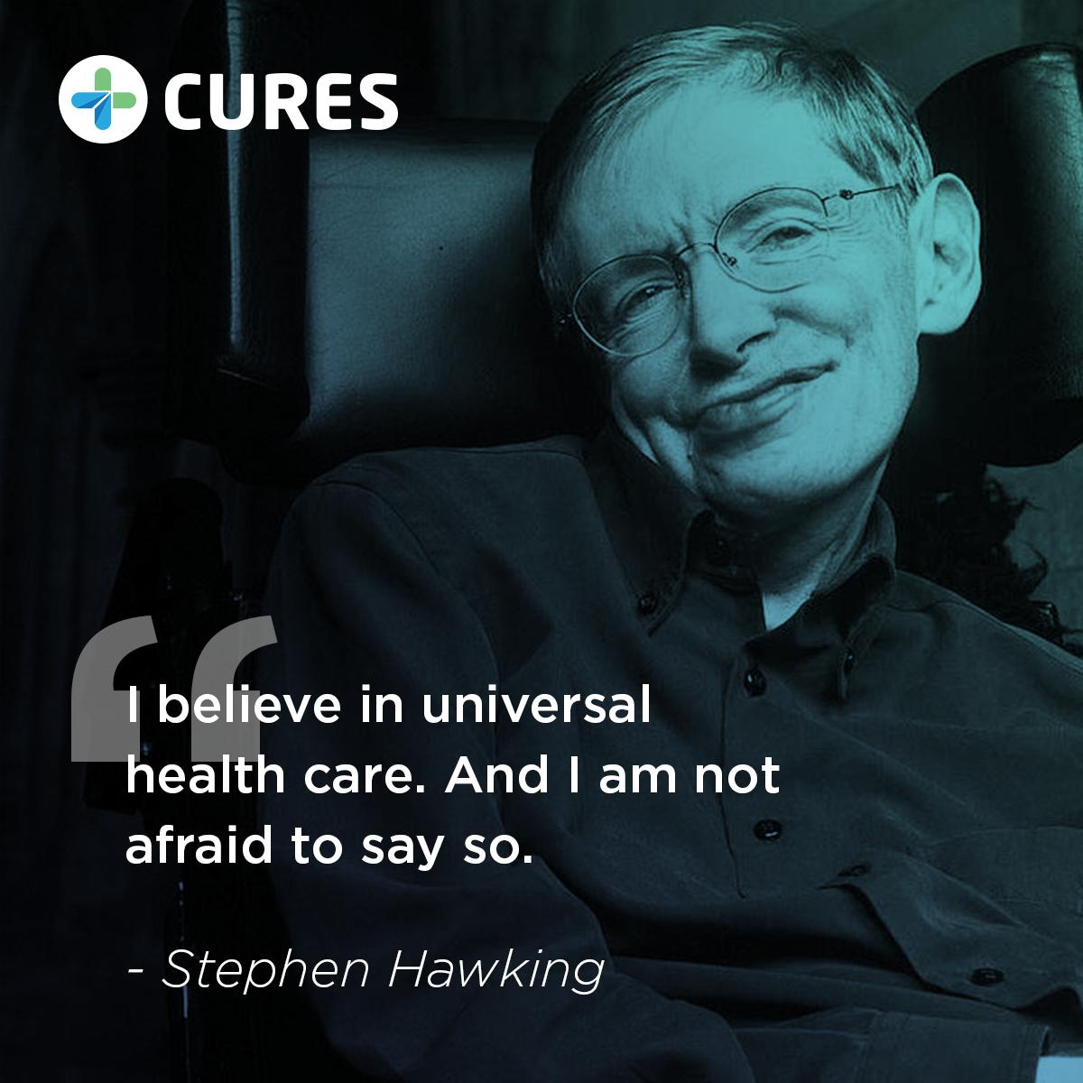 💡 Paying tribute to one of the biggest names of modern science, we'd like to remember Stephen Hawking's words that give us plenty of hope that global health care is actually possible.

Be the change you want to see in the world. With CURES! 👉bit.ly/2WS2nYs

#healthcare