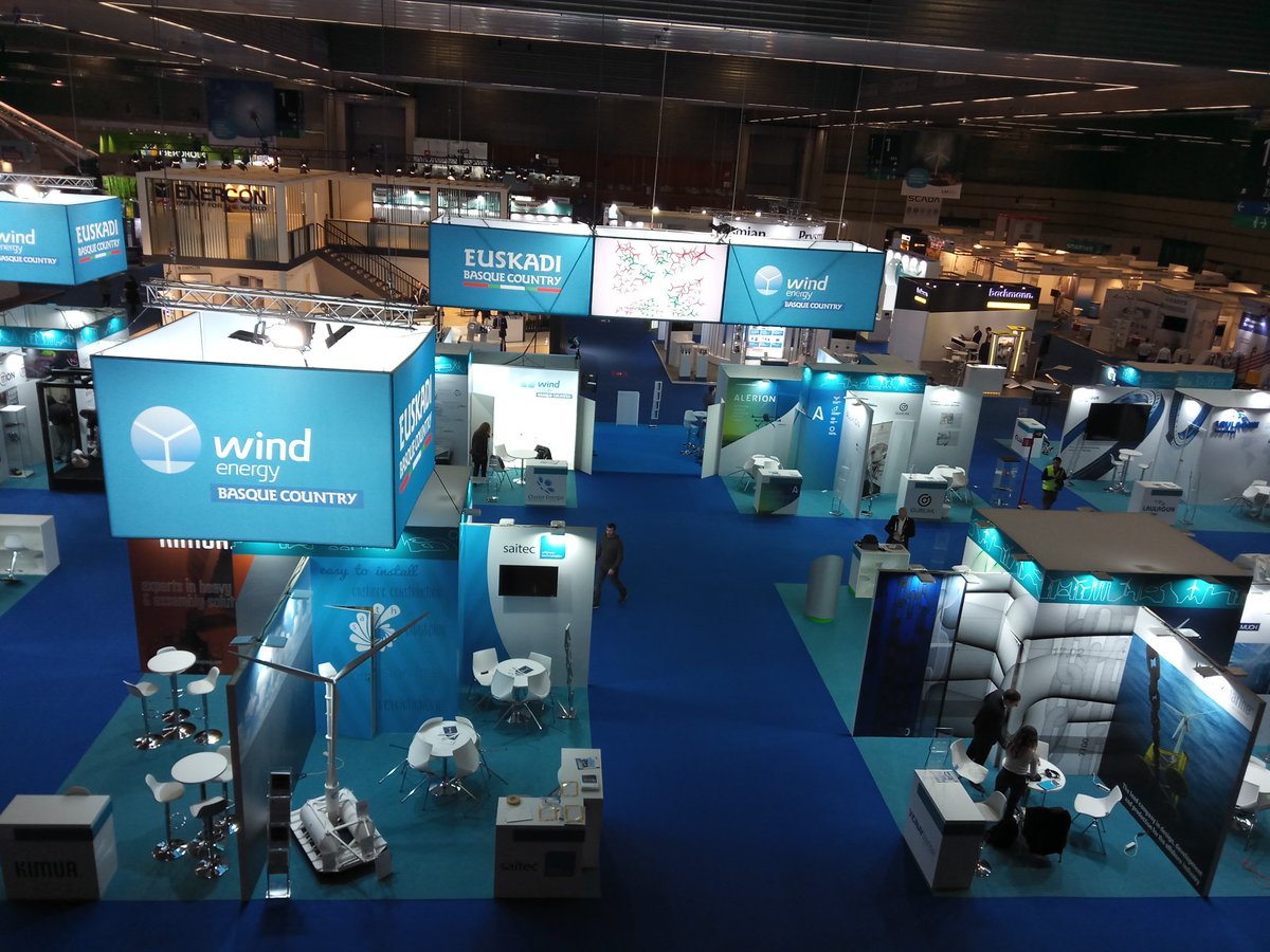 Cluster_Energia's tweet photo. Wind energy Basque Country abre sus puertas con 700m2 y más de 40 empresas referentes en el sector en la feria de eólica mas esperada del año @WindEurope @WindEuropeEvent #windeurope2019 https://t.co/GZtaxajXc3