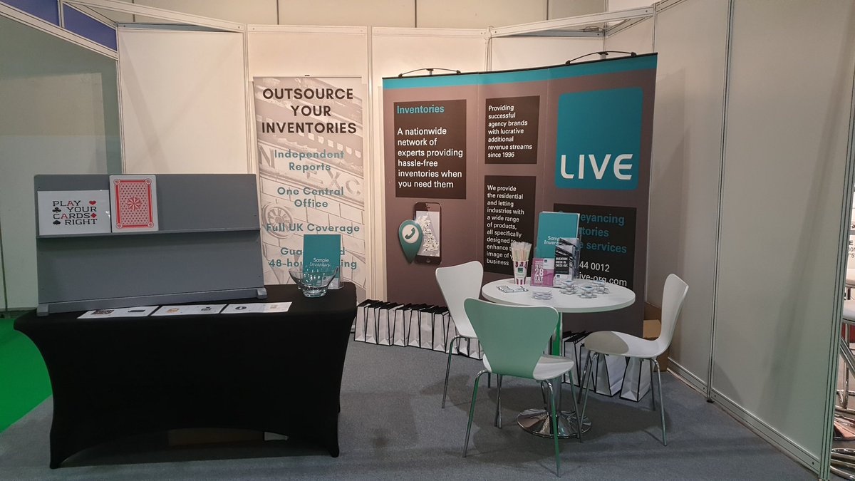 LiveLettings's tweet photo. We're ready! Come to stand A1 and Play Your Cards Right for a chance to win. #ARLAconf @arla_uk #ARLAconference2019 #arlaconference #arla2019 https://t.co/HKK3gMAIM5