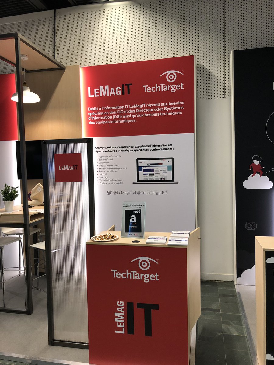 LeMagIT's tweet photo. #awssummit2019 Venez visiter le stand S17 LeMagIT TechTarget ! Une carte cadeau #Amazon d’une valeur de 100€ à gagner ! #AWS https://t.co/hwFcdKdsC0