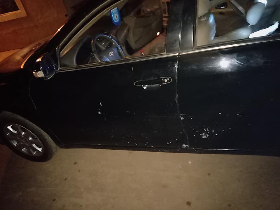 Austinokai's tweet photo. Yesterday  the robbers returned to the Abuja-Kaduna express road as usual as the occupier of this vehicle ran into showers and hail of bullets that destroyed his car. One of the bullets caught his thigh and broke his femur. https://t.co/ccYqRoEI22
