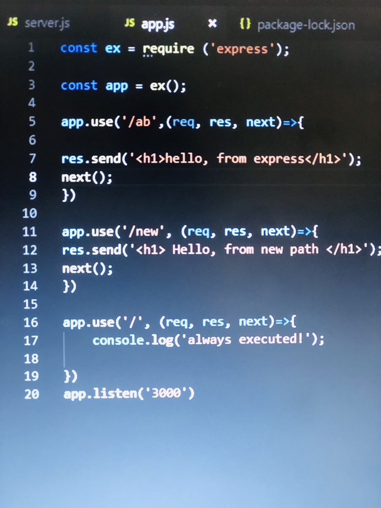 marjan_sadat's tweet photo. Today we learned #Express and #Body_parser π©πΌβπ»βπ»π @CodeToInspire in #Fullstack class of #NodeJS program #AfghanGirlsCode https://t.co/MPIXriMN6g