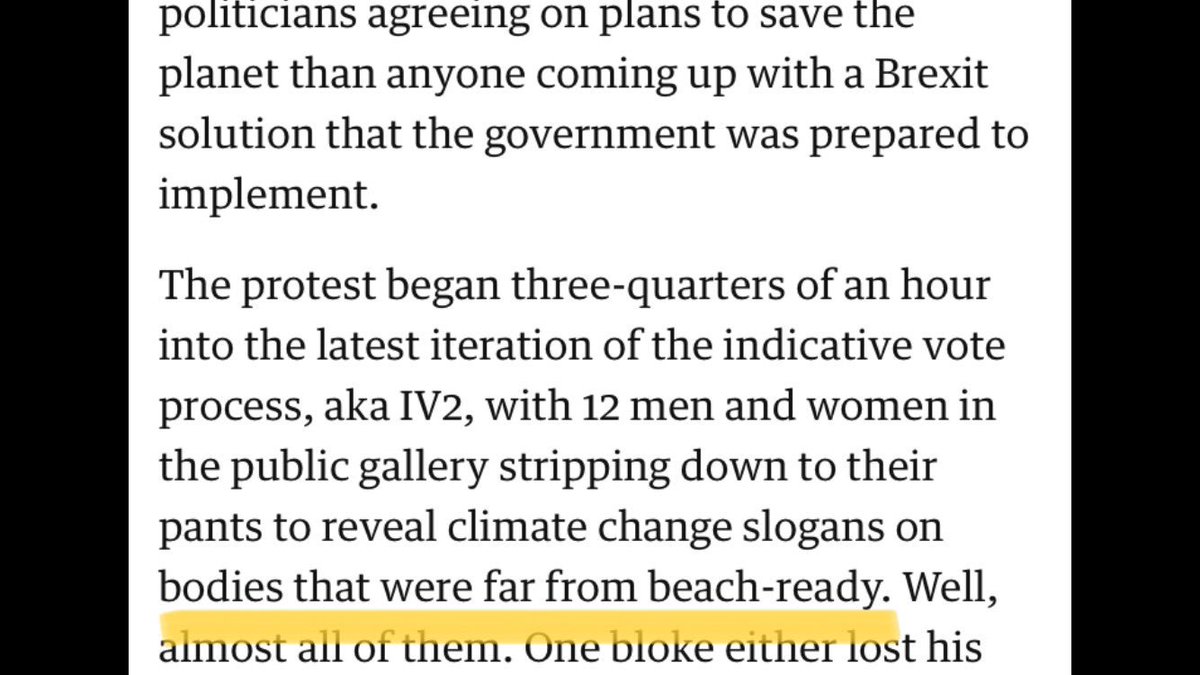 NualaMai's tweet photo. Thanks for the coverage @guardian and @JohnJCrace but could have done without the sexist comments. The protestors who took part yesterday put themselves in an incredibly vulnerable position to highlight an existential crisis. #EveryBodyIsReady #ExtinctionRebellion https://t.co/HufwU68mMG