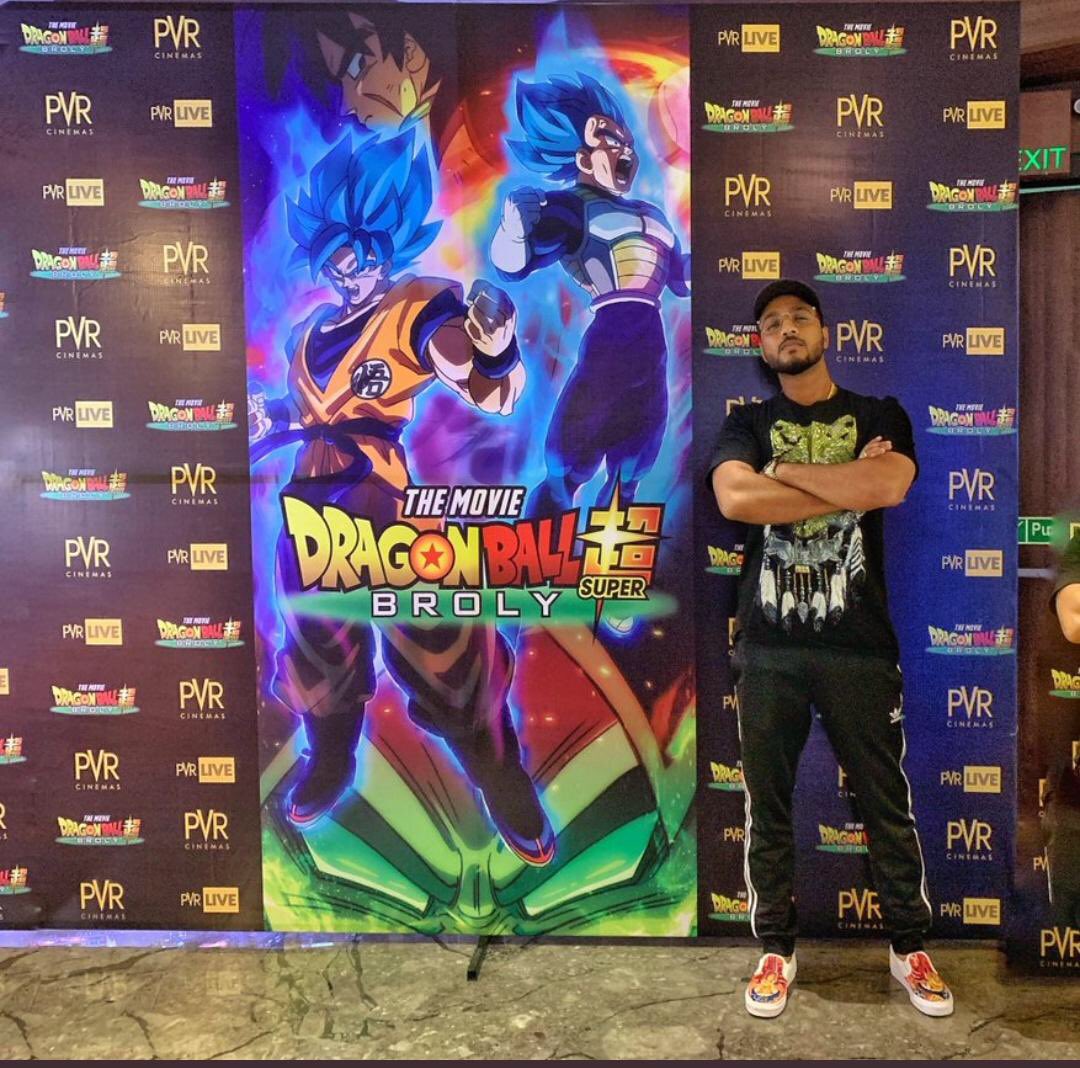 LivePvr's tweet photo. Thank you Dragon Ball universe for raising the flag high for the First Time Ever event #DBSAtPVR #PVRLive @raftaarmusic https://t.co/dfga5tTgXI