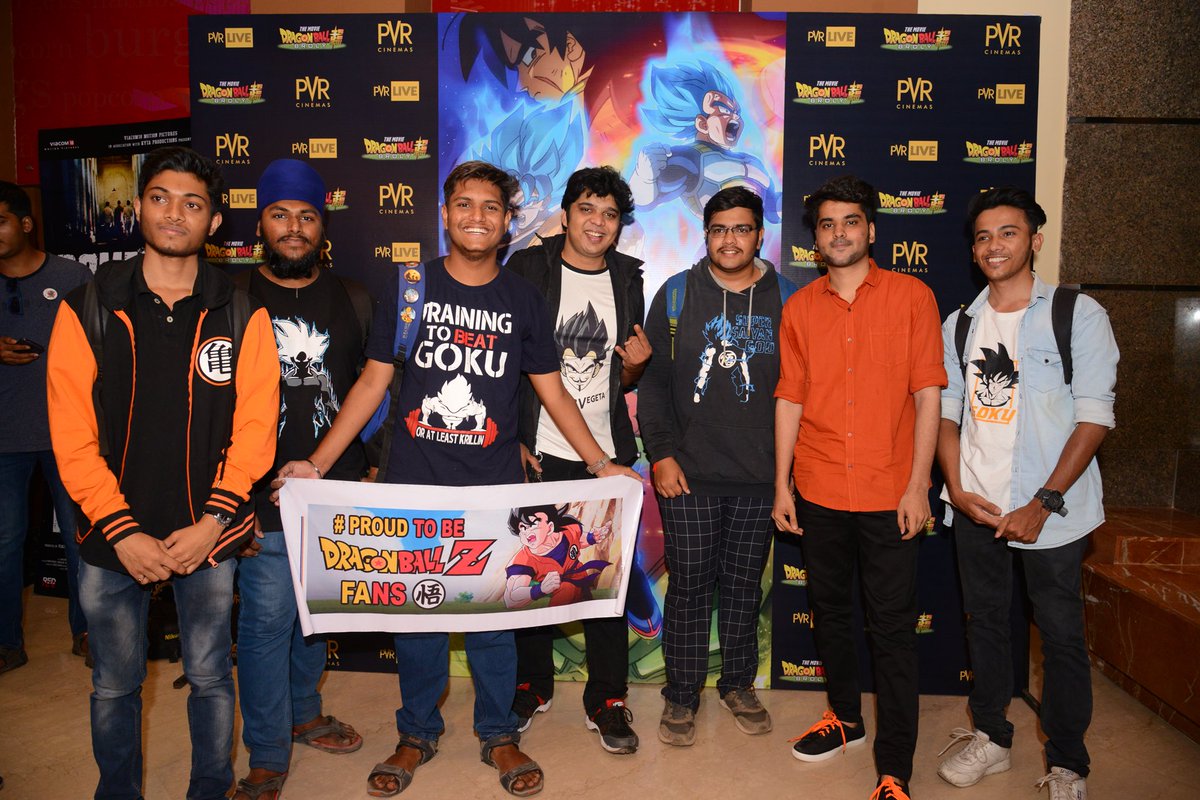 LivePvr's tweet photo. Thank you Dragon Ball universe for raising the flag high for the First Time Ever event #DBSAtPVR #PVRLive @raftaarmusic https://t.co/dfga5tTgXI