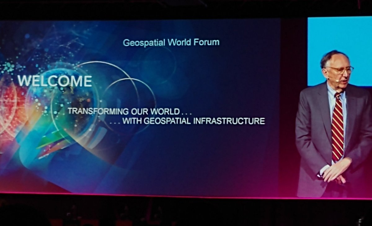 GeoBusINT's tweet image. Geospatial World Forum 2019 #GeospatialByDefault welcome Jack Dangermond