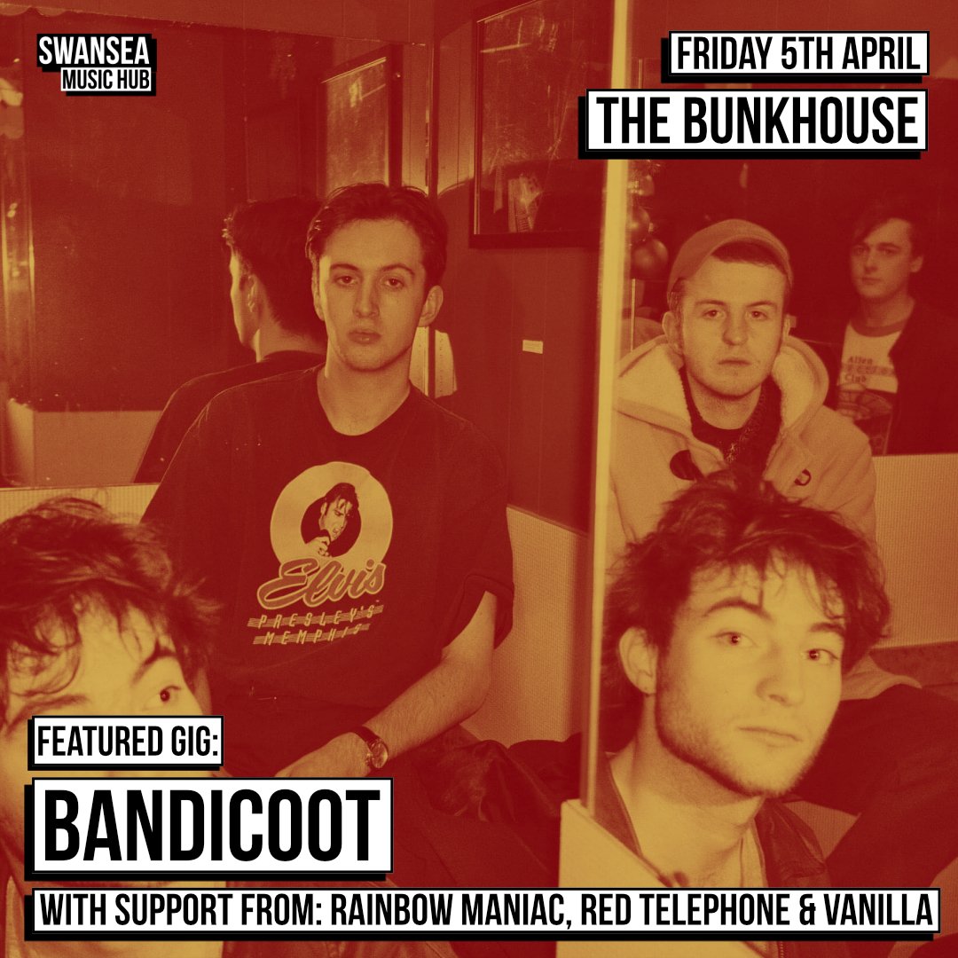 This Friday <a href="/bandi_coot/">palopaloꨁ</a> return to <a href="/bunkhousebar/">The Bunkhouse - Swansea</a> #Swansea for another special headline gig, this time with their pals <a href="/vanillabanduk/">vanilla</a>, <a href="/_RedTelephone_/">Red Telephone</a> &amp; <a href="/RainbowManiaccc/">Rainbow Maniac</a>

Find out more here: bit.ly/2TQ3wwT

#SwanseaMusic