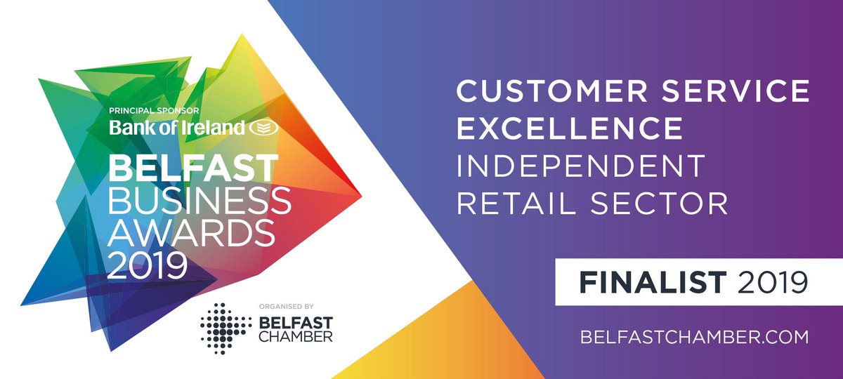 We are absolutely thrilled to have been selected as a finalist for Customer Service Excellence in the Independent Retail Sector in <a href="/BelfastChamber/">Belfast Chamber</a> #BelfastBusinessAwards with <a href="/BankofIrelandUK/">Bank of Ireland UK</a> &amp; <a href="/AndrasHouse/">AndrasHotels Belfast</a> #shoplocal #lisburnroad @shopsmallbelfast <a href="/LisburnRoad/">LISBURN ROAD</a> #teamomnibus
