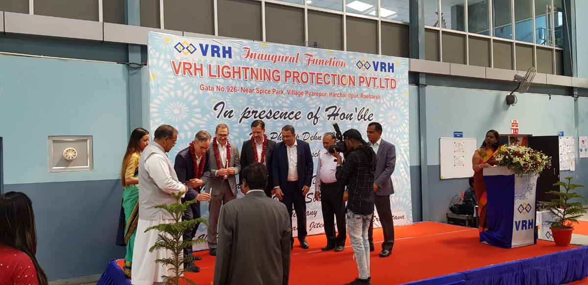 VNT_INDIA's tweet photo. #VRH #VRHINAUGURATION  #RAEBARELI #LIGHTNINGPROTECTION  #EARTHINGSOLUTIONS #RDSO https://t.co/izk710Lbft