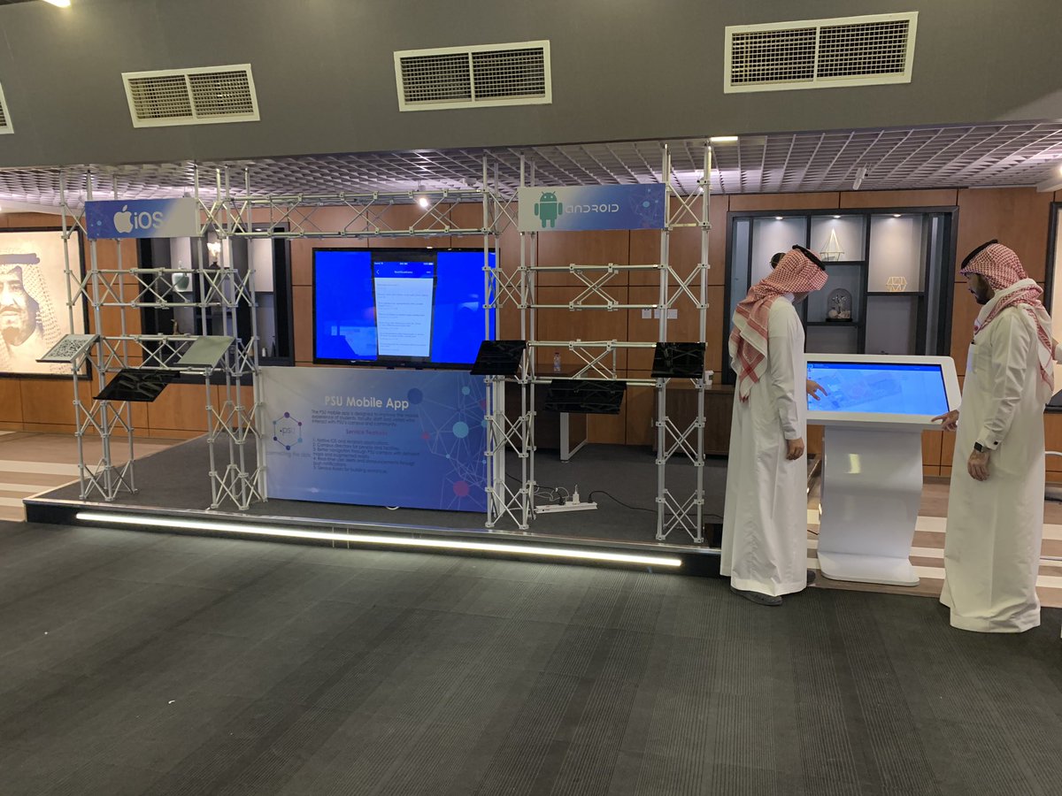 PSU_AC's tweet image. تطبيق الجامعة للأجهزة الذكية:
تم تصميم هذا التطبيق لتسهيل استعراض مرافق الجامعة وتسهيل وصول المنسوبين والزوار إلى المرافق بالاعتماد على أنظمة تحديد المواقع والواقع الافتراضي، واستعراض أهم الفعاليات واستلام التنبيهات من الجهات المختصة.
#ITDay2019 #PSUConnectingTheDots