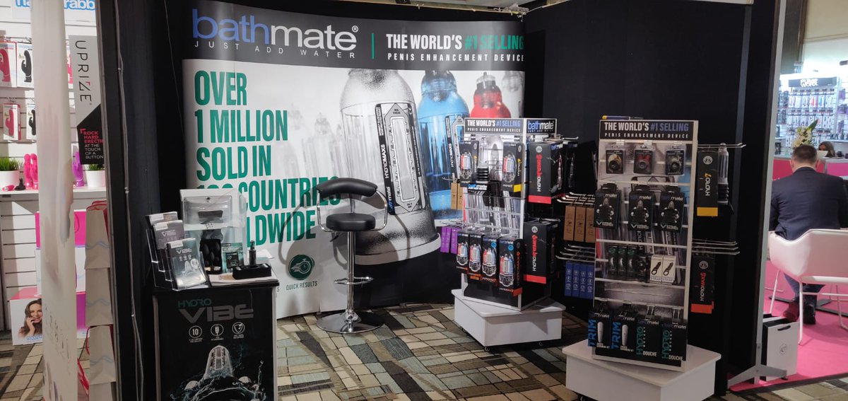 Bathmate's tweet photo. How beautiful does our Adultex Calvista show booth look?!

#Bathmate #Adultex #TradeShow https://t.co/9RfawXwMBA