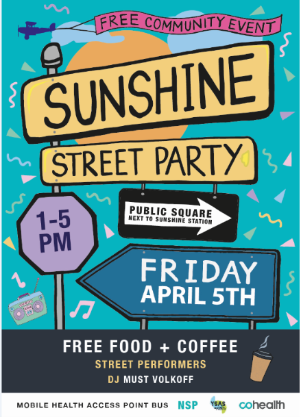 SunshineBusAssn's tweet photo. This Friday at Sunshine Station bus interchange - Street Party 1-5pm...FREE food, coffee, street performers &amp; more brought to you by Cohealth Youth #brimbank
#sunshinebusiness #westsider #melbswest #youth #party https://t.co/n9iDmMWZYi