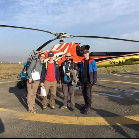 AimingL's tweet photo. Helicopter flight to Lukla. #helitour #heliflight #heliride #happyclient #bestflightever #lukla #everest_nepal #adventure #adventureclub #adventuresicker #funtrip_with_aimingadventure https://t.co/UDirsdH2fU