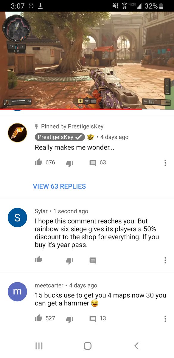 ornafix's tweet photo. @PrestigeIsKey Look at sylars comment. this is from your video two days ago. I'm just trying to get this noticed. https://t.co/qUAQhfnExB