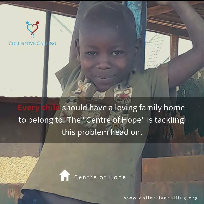 50-90% of children currently living in orphanages, have at least one surviving family member. We are on a mission to ensure the street children we are caring for, grow up in a loving family environment. 

#CollectiveCalling #CCMissionExperience #CentreOfHope