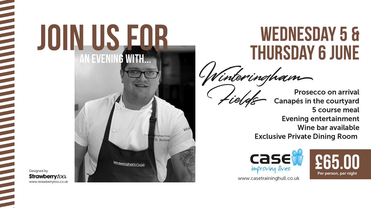 CASE250Club's tweet photo. Wow, our pop up restaurant is almost sold out this year already! We have a table of 10 left for the Thursday night  - be quick if 
you want it @BizWeekHumber @winteringhamf #foodies #charity #localbusiness https://t.co/BRhgBtFxqt