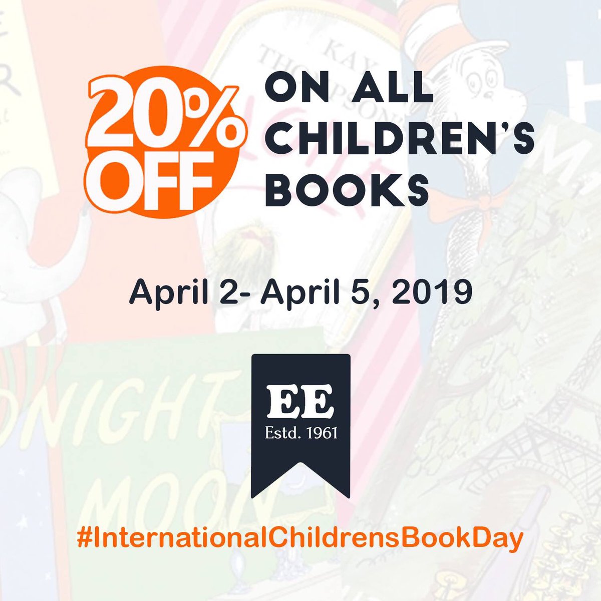 eduentbooks's tweet photo. We are celebrating #InternationalChildrensBookDay by offering 20% on all of the children's books at our store from April 2 - April 5, 2019.

Celebrate the joy of reading with your kids!
#EducationalEnterprise #NepalReads https://t.co/u6IlHAIZvm