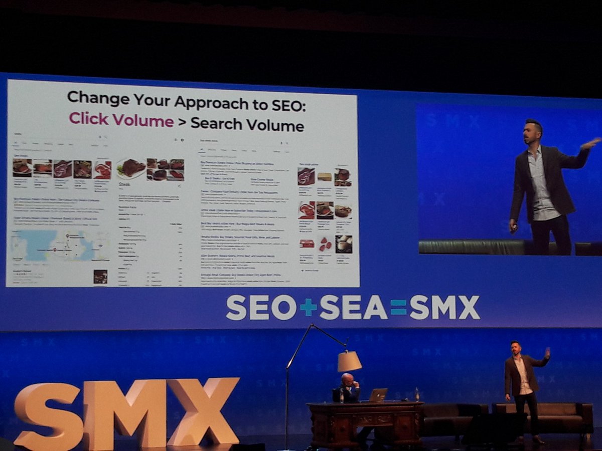 cfrefel's tweet photo. Weil Google die normalen organischen Resultate in den SERPs immer mehr verdrängt, sollte die CTR bei der Keyword-Recherche beachtet werden @randfish #SMX. Aber woher die Daten nehmen? https://t.co/B01w0sryxQ