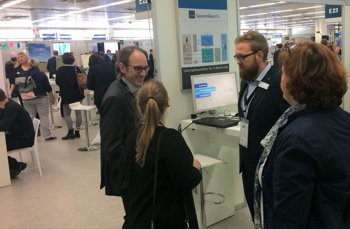 Governikus's tweet photo. Die #dphm19 von @datareport steckt voller Ideen für Ihren Weg in eine moderne und bürgernahe Verwaltung. Schauen Sie heute an unserem Stand vorbei und lernen Sie unsere Lösungen für #eRechnung, #ELFE und #Multichannel kennen . https://t.co/rnhfIXmcpn