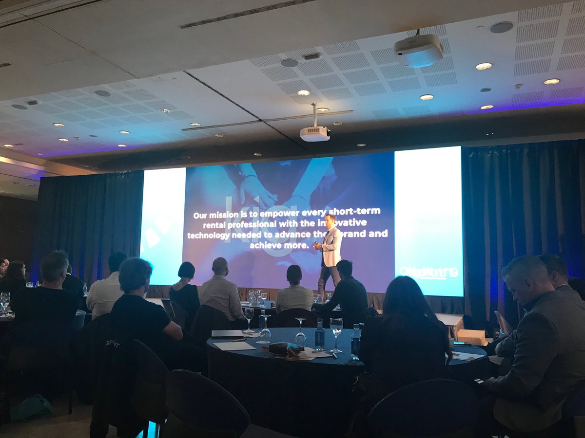 Inspiring pitch at #kigoworld 2019 ⁦<a href="/kigoapp/">Kigo, A Guesty Company</a>⁩ #vacationrental