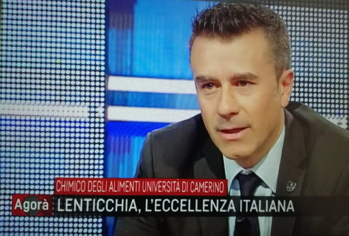 Il prof. Gianni Sagratini oggi ospite della trasmissione <a href="/agorarai/">Agorà</a> di @instarai3 per parlare delle proprietà e degli studi condotti da #Unicam sulla #lenticchia
.
#agorarai #rai #raitre #tv #universitacamerino #università #camerino #2aprile
