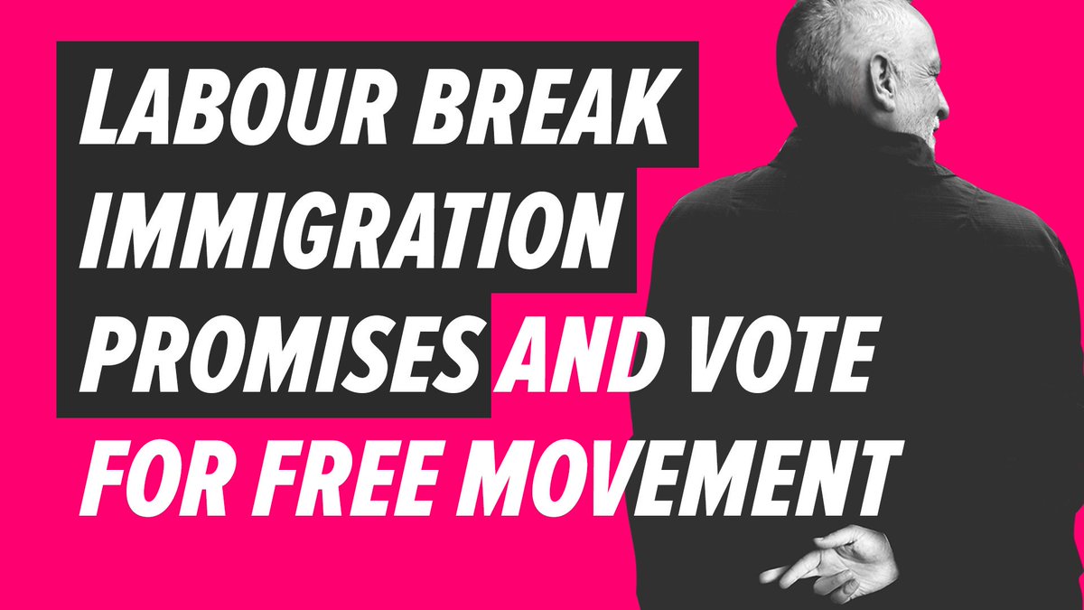 Conservatives's tweet photo. Labour's Manifesto: "Freedom of movement will end."

Also Labour: votes to keep freedom of movement.

Check out other promises Labour have broken - https://t.co/BW0MHMlbji https://t.co/vtlO5rgIgT