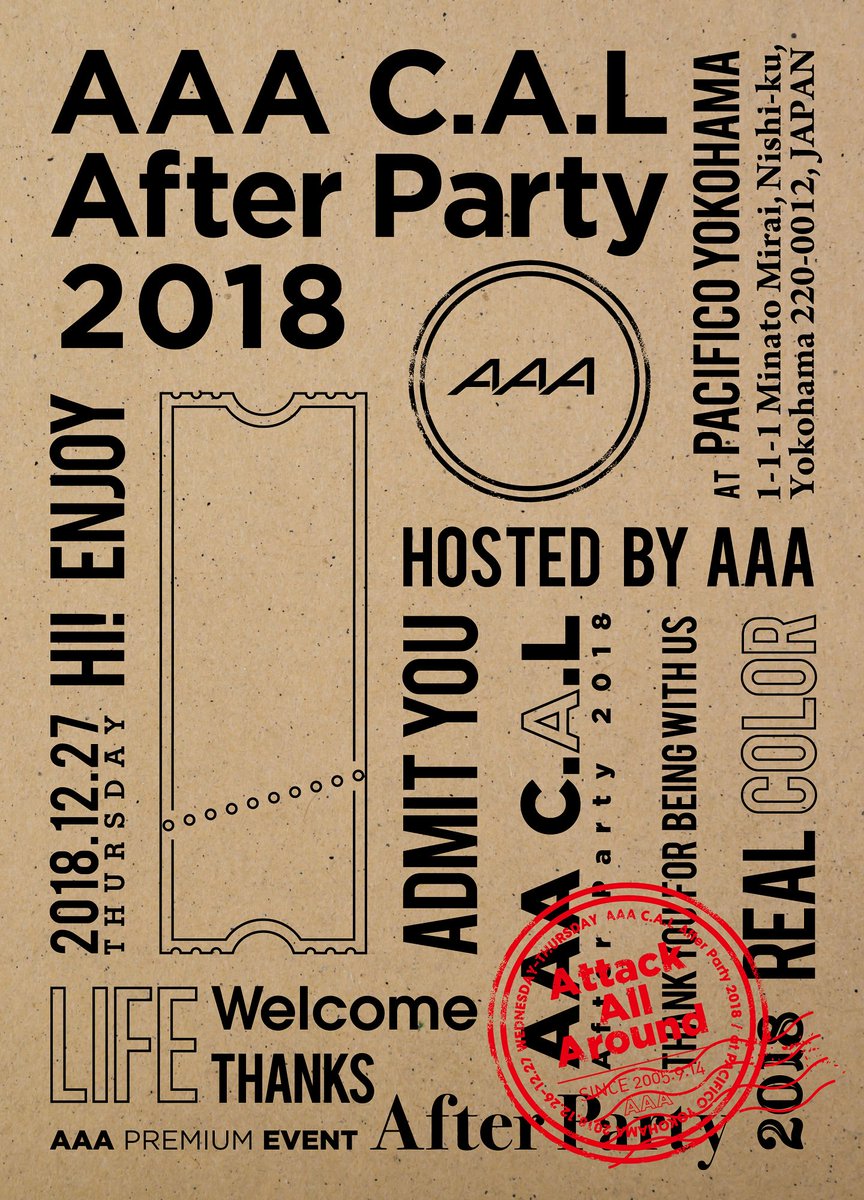 TOWER_Online's tweet photo. 【#CD入荷情報】
AAA
2018年末のプレミアムイベントを収録したBlu-ray/DVD『AAA C.A.L After Party 2018』
34万人動員の4大ドームツアー「AAA DOME TOUR 2018 COLOR A LIFE」After Party!
"笑顔のループ"の初披露も収録!
購入先着特典:ポストカード
#AAA
#CALAfterParty
https://t.co/LfQ3AmQFLo https://t.co/ecNwmD7k9F