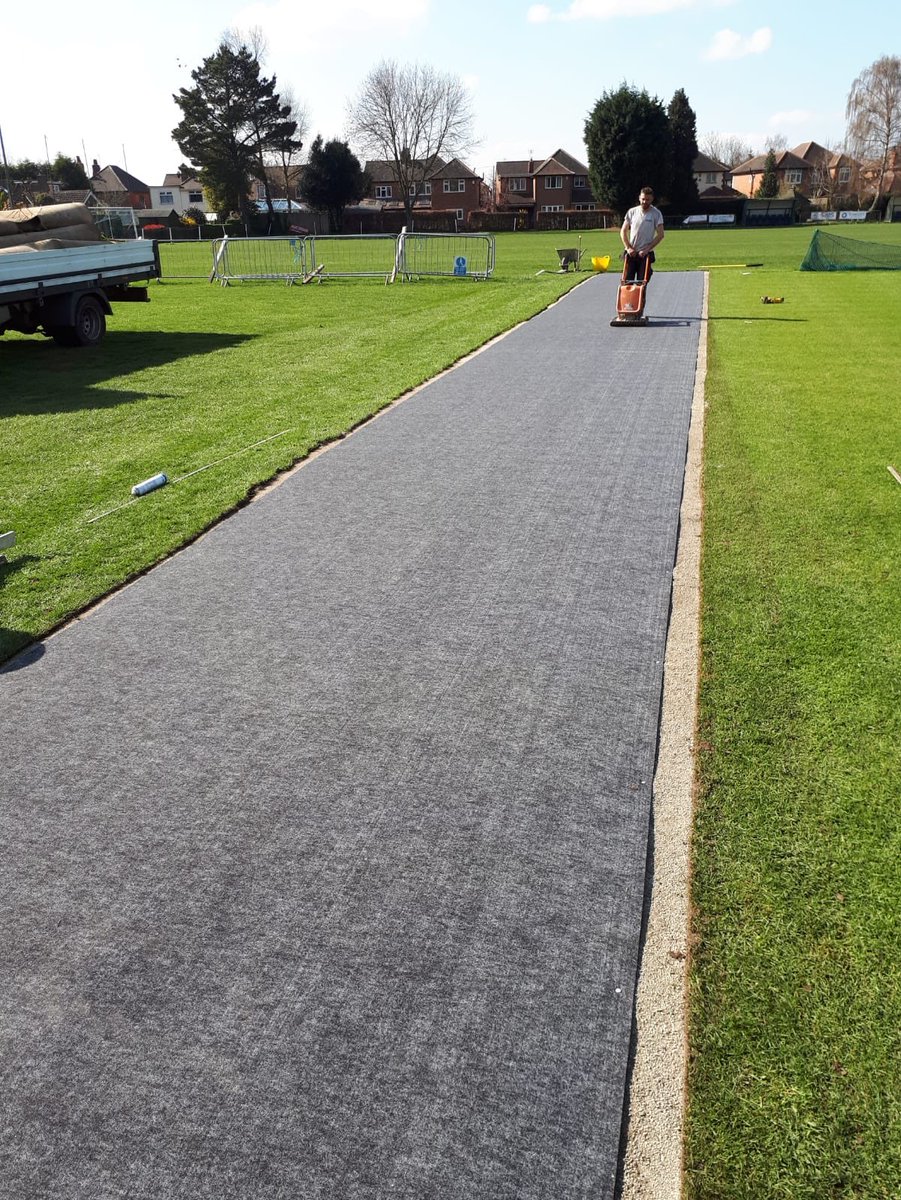 DurantSports_'s tweet photo. New non turf match pitch installed @wollatoncc #nonturf #cricket #weinstall https://t.co/mK00K3q0L3